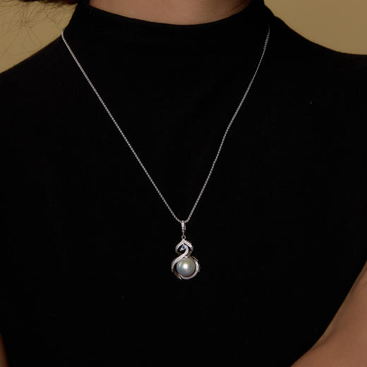 Manreya玛芮“福禄天韵”爱迪生珍珠项链|铜镀金，爱迪生珍珠 商品图1