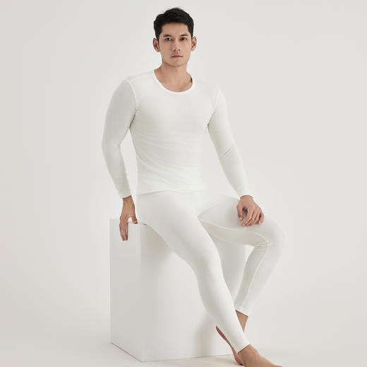 weyo秋冬新款男士兰精莫代尔包领套装亲肤舒适保暖打底内衣套装2776 商品图2
