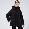 【品质鹅绒】个调 风壳4.0冬季新款90鹅绒收腰短款冲锋衣羽绒服8388 S-XL码黑色/紫色 商品缩略图5