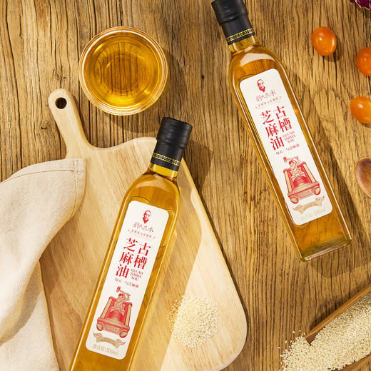 刘氏良承 古法冷压榨特级芝麻油礼盒500ml*2-YGF 商品图2