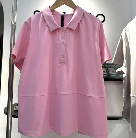 【必入爆款推荐】水淼2026春新品时尚超显瘦小翻领 Polo领半袖2370 商品图3