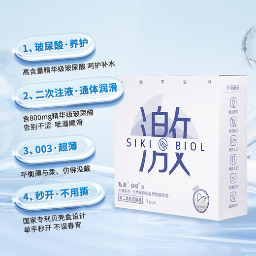 【年末亏本清仓】私激SIKI水薄系列 3只装激薄 商品图0