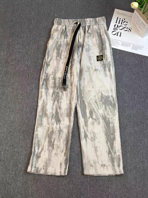 D121132美式高街复古街头潮牌痞帅百搭简约褶皱学院风直筒休闲裤 商品图3