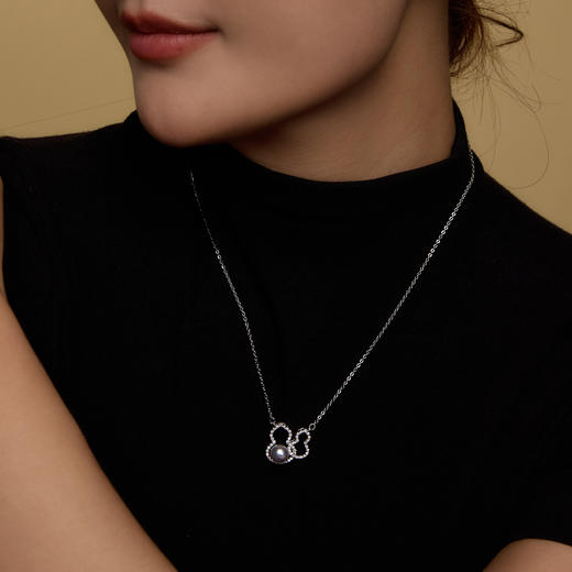 Manreya玛芮雅“双福临门”真多麻珍珠项链|真多麻海水珍珠，铜镀金 商品图2