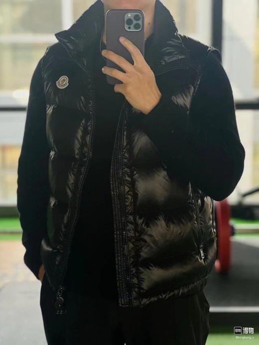 D121115胸口小标连帽男女同款情侣面包羽绒马甲 商品图8