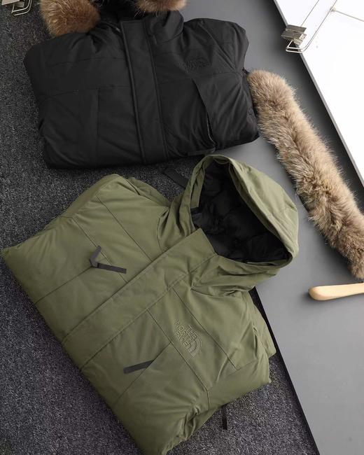 D121149纯色毛领连帽中长款滑雪服极地羽绒服 商品图2