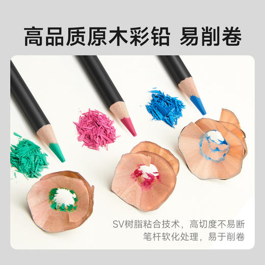 赠绘画4件套【自然原色 叠色自然 易收纳彩铅】Touchmark彩铅套装72色水溶性油性 彩色铅笔学生美术彩铅绘画专用 商品图3
