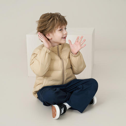 【鹅绒】儿童羽绒服2025秋冬款男童连帽三合一冲锋衣外套夹克风衣 商品图3