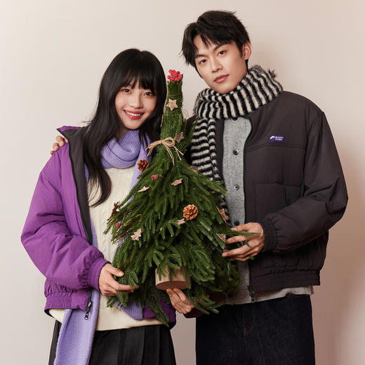 gxg.jeans男装 双色两面穿工装时尚宽松立领棉服夹克外套25冬新品 商品图1