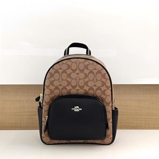 【品牌授权】【特惠】COACH/蔻驰 Court老花拼色大号中号双肩包旅行包 商品图5
