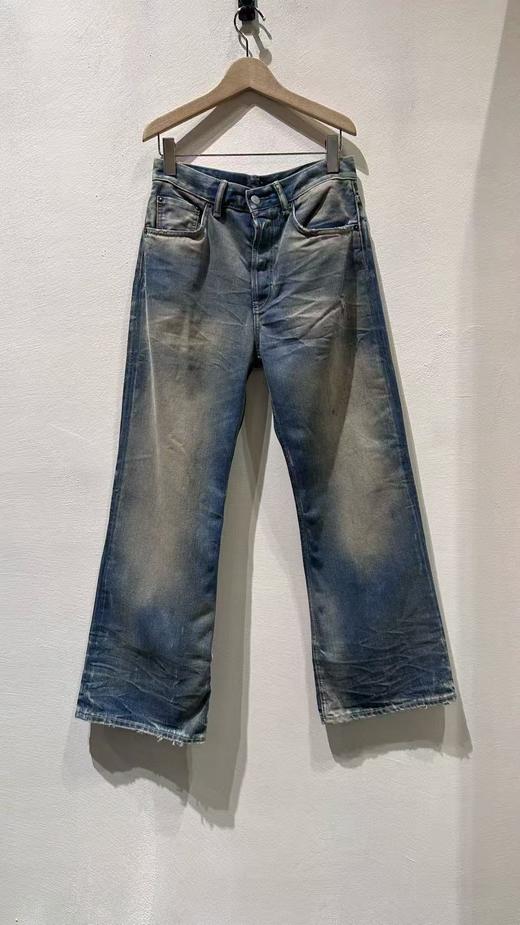 女款做旧牛仔裤长裤la001 商品图0