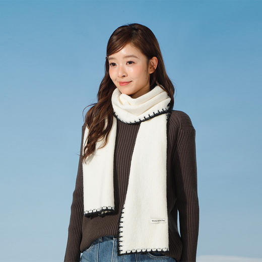 韩感简约质感软糯女围巾-纪念日百货门店同款166595948 商品图1