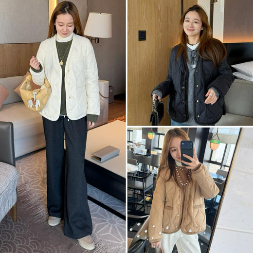 2512214    V领 气质 鹅绒服“石墨烯”里布 商品图0