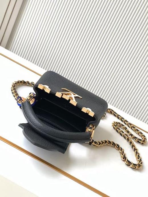 驴家 capucines 黑拼白贝母链条 nano 牛皮（JPH） 商品图4