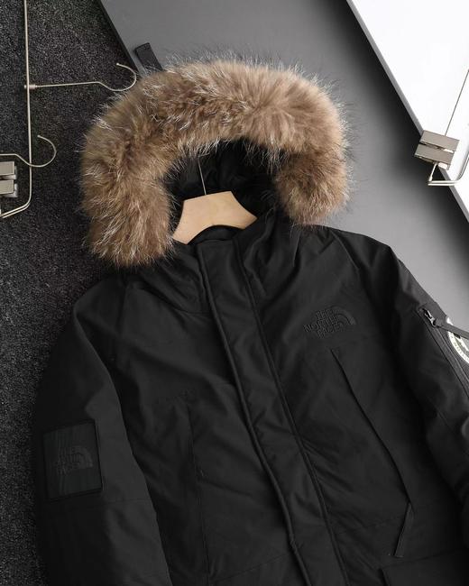 D121149纯色毛领连帽中长款滑雪服极地羽绒服 商品图8