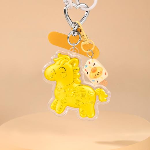 【金六福吉祥】马年暴富精致小马送财黄金挂件 商品图7