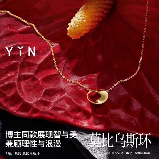 「隐」莫比乌斯环亮/雾面锁骨链 商品图4