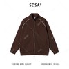 WT228SDSA男士秋冬新款痞帅男装潮牌拉条绒面拉链立领卫衣百搭时尚上衣 商品缩略图1