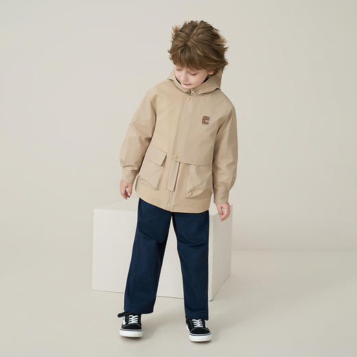 【鹅绒】儿童羽绒服2025秋冬款男童连帽三合一冲锋衣外套夹克风衣 商品图5