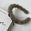 柔软细腻绒绒皮结齿梳发箍-纪念日百货门店同款167747966 商品缩略图4