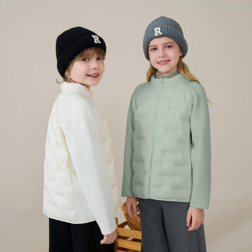 【鹅绒】儿童羽绒服2025秋冬女童校服神器男童运动夹克女士内胆 商品图3