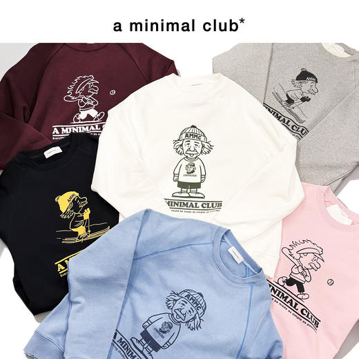 a minimal club重磅450克毛圈布夹克做旧水洗多图案卫衣AM5BST11 商品图0