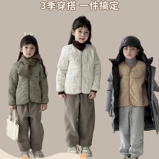 （外套&马甲）可优鼠儿童轻暖羊毛内胆 羊毛填充轻暖舒适 外穿内搭居家等实穿性超强 男女宝可穿120-170码 商品图6