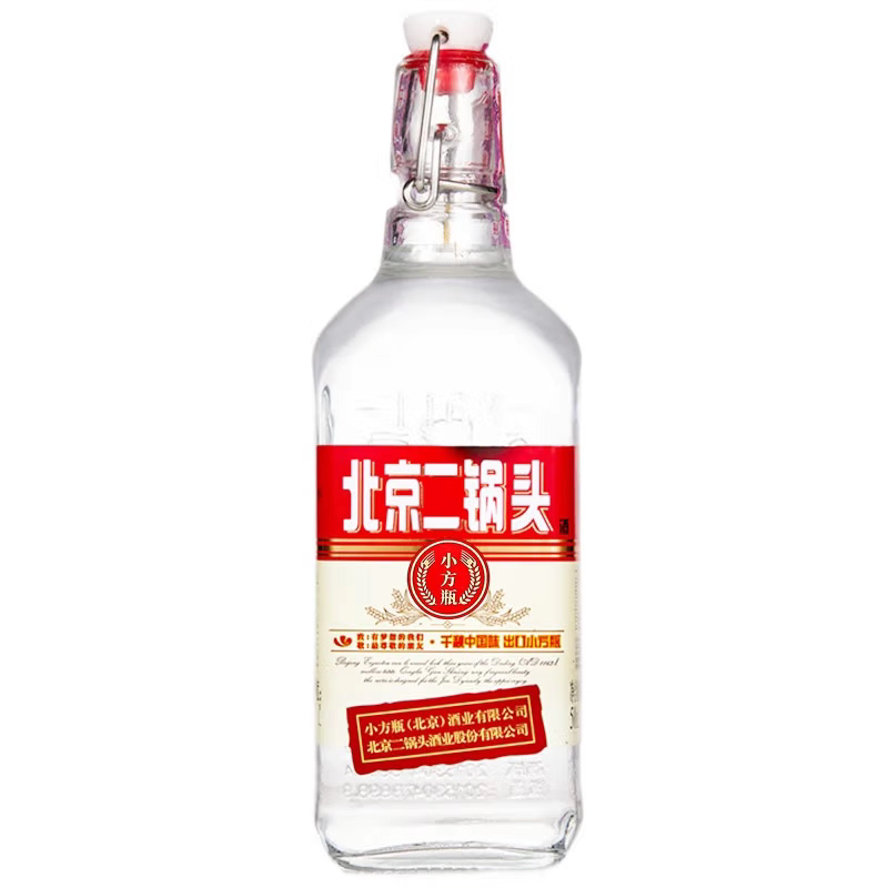 [白酒]小方瓶红标二锅头42度500ml