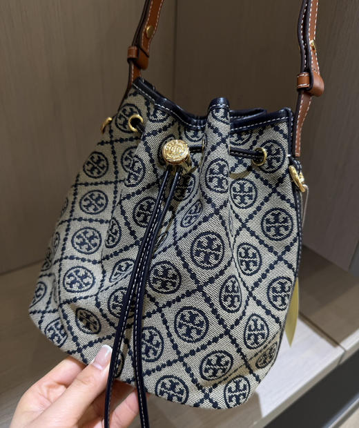 TB中号海军蓝老花水桶包121104 商品图7