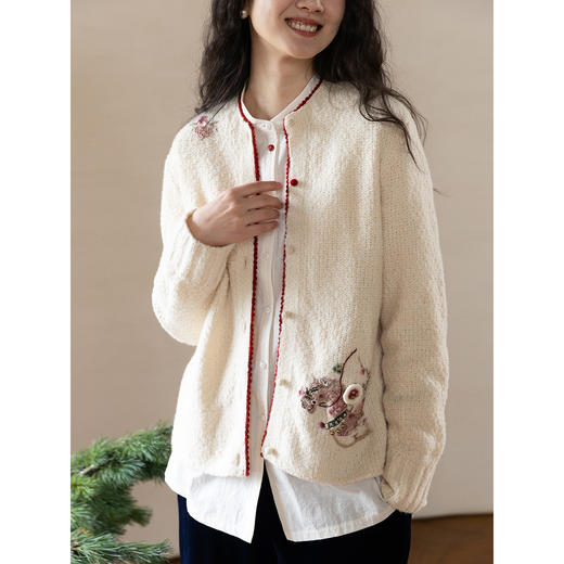 牧衣游原创 纯羊毛胸针小巧精致百搭 愈见山【不支持会员折】 商品图2