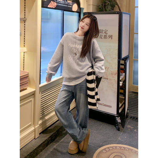 <曾小咸推荐>现货秒杀 ！微信超特价！印花圆领加绒卫衣 日常179.99 立减80 秒杀99.99！！ 商品图2