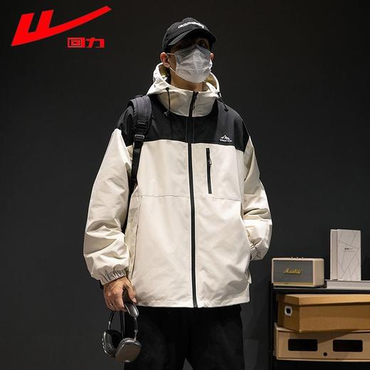 回力冲锋外套男2025春季户外登山服三合一可拆卸防泼水连帽夹克男 商品图6