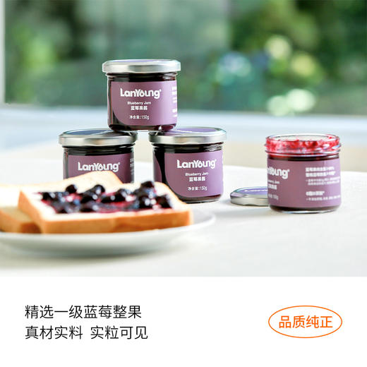 lan young 五莓果酱  蓝莓果酱 150g/瓶 商品图0