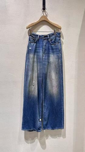 女款做旧牛仔裤长裤la001