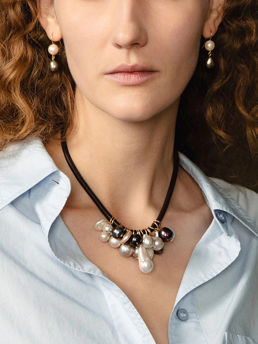 订购12周到｜Chan Luu-OMBRE-淡水珍珠 耳环［美国设计师］ 商品图1