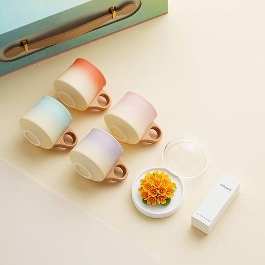 【非遗陶瓷手捏花传承】2026 缤纷多彩·小咖啡杯套组 商品图2