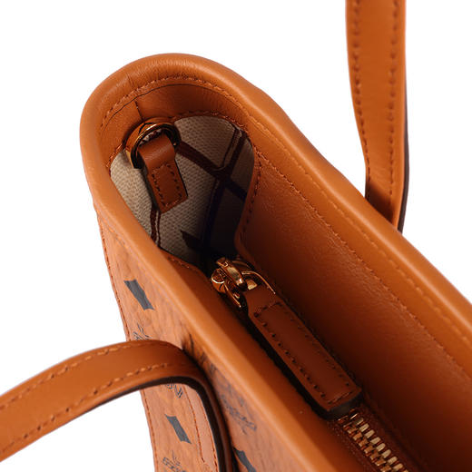 【超惠秒】MCM 女士 干邑色小号 手提单肩托特包 12445 商品图9