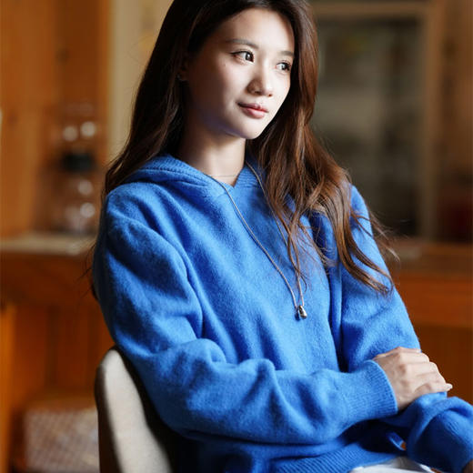 ORIGNAL&CO克莱因蓝开衫、连帽针织衫，两款可选，显白、高级、有气质【3-5天发货，周末顺延】【G】 商品图8