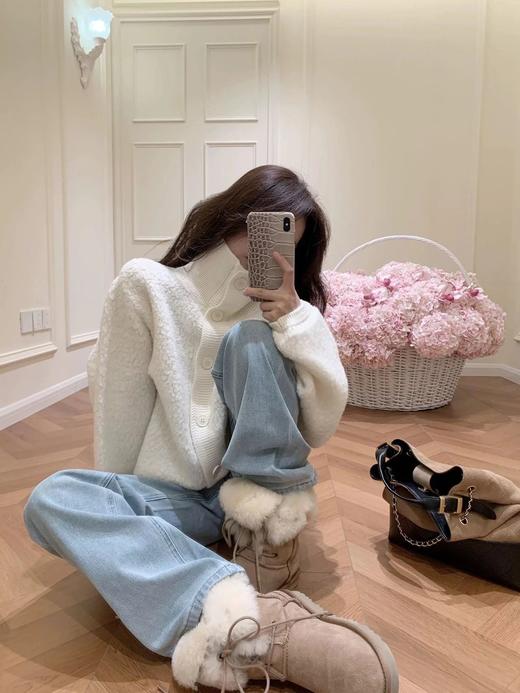 【高品质私服】设计师款品牌订单【全羊毛圈圈纱加厚外套】100%绵羊毛面料，厚实但不笨重，裹在身上像被毛毯环抱住，又暖又弹【无标出货 介意慎拍】WD 商品图1