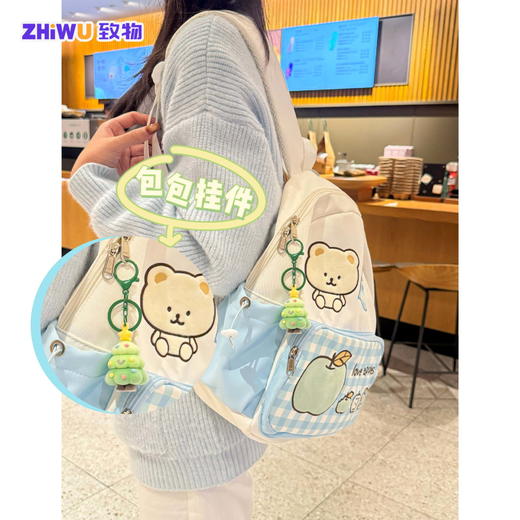 【圣诞小挂件❗️植绒钥匙扣】精选优质材料，你的贴身“小萌宠”，3D立体造型，牢固不掉色，随时随地想挂就挂，圣诞节小礼品挂件扣书包挂件节日礼物QQ 商品图3