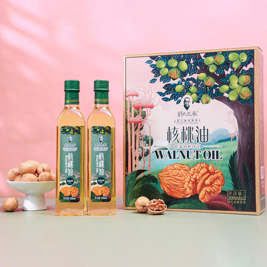 刘氏良承 匠心良承核桃油 初榨礼盒500ml*2-YGF 商品图1