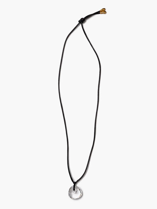 订购6周到｜Chan Luu-TRAPEZE-透明石英 缎面绳 吊坠 长项链［美国设计师］ 商品图0