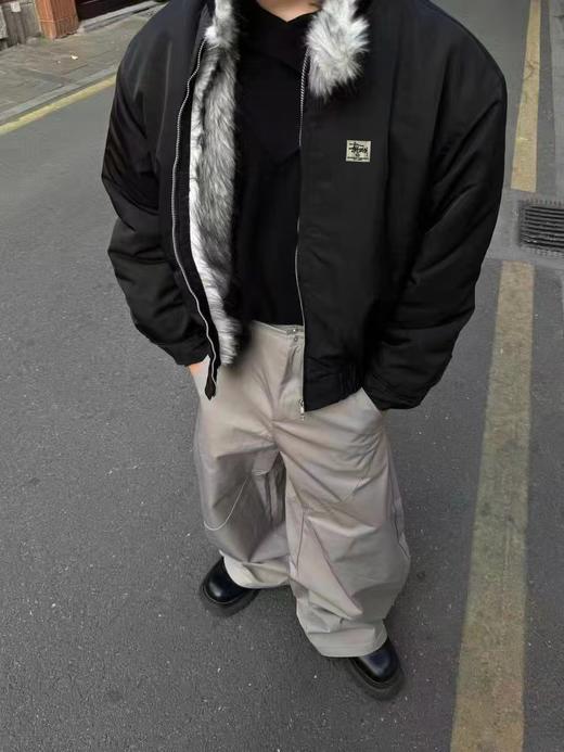 D121138狼王座山雕锁温保暖防风哈灵顿棉服棉衣 商品图6