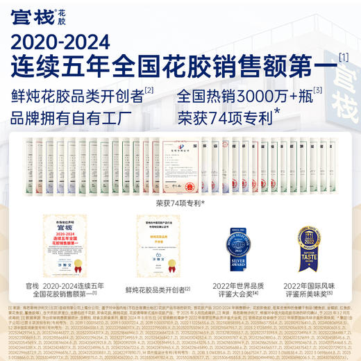 【限时特惠】官栈焕桃颜金蝶胶原花胶天然1型胶原蛋白滋补60g/瓶 商品图9