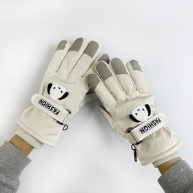 【保暖舒适柔软❗️秒变甜酷风】滑雪手套女冬季加绒加厚保暖防寒学生户外骑电动车玩雪防泼水触屏。jb