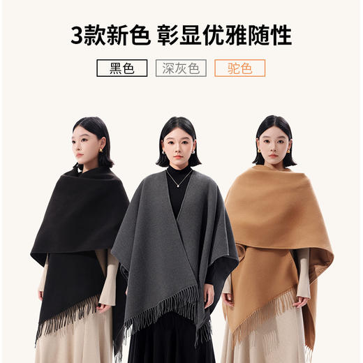 罗拉发热披肩｜可水洗+便携+气质 办公室居家外穿三用 商品图5
