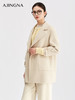 【商场同款】阿菁娜冬季新款通勤大衣微落肩直筒双排扣西装领 感挺括耐穿A30D511103 商品缩略图3