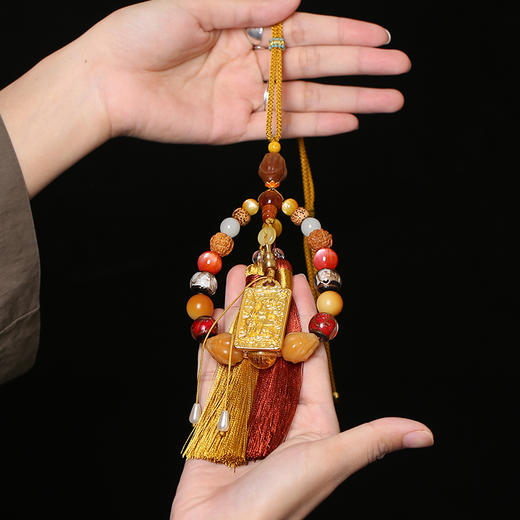 【祈愿吉品】「多財多億」十八子财运车挂 商品图2