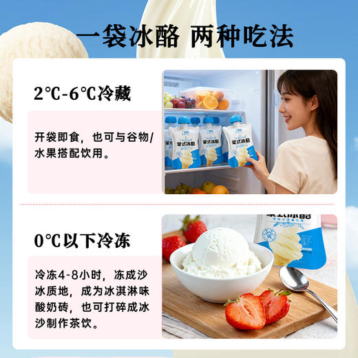 兰格格内蒙古草原酸奶冰酪酸奶180g*12冰淇淋口味酸奶 商品图4