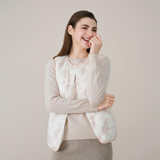 【鹅绒】儿童羽绒服2025秋冬新款女童背心轻薄新中式国风绣花马甲 商品图5